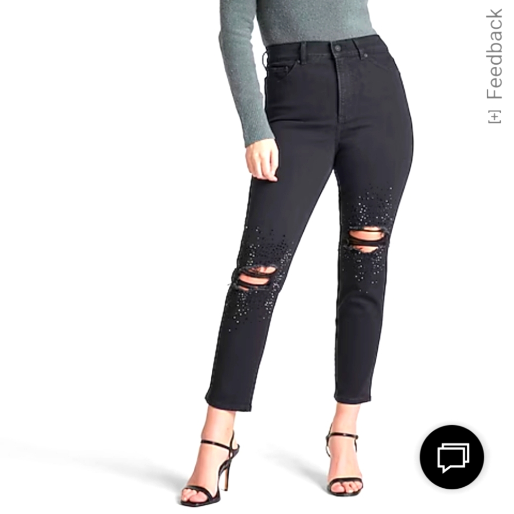 Express: 10 Long Embellished Jeans